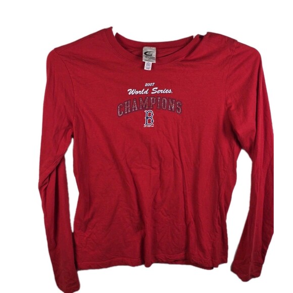 BOSTON RED SOX'S Women Large "World Series Champions 2007" T-Shirt - Picture 1 of 7